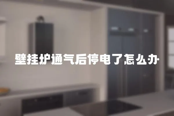 壁掛爐通氣后停電了怎么辦