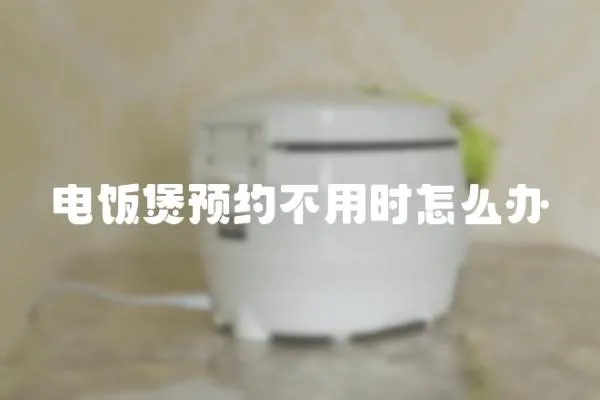 電飯煲預約不用時怎么辦