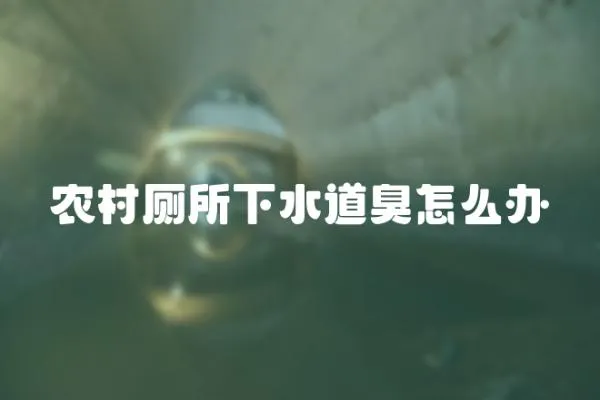 農村廁所下水道臭怎么辦