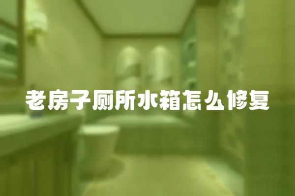 老房子廁所水箱怎么修復(fù)