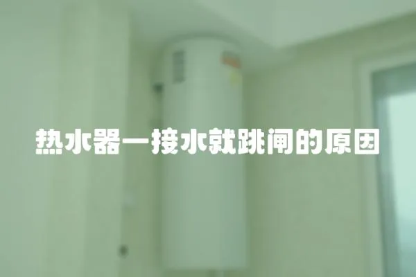 熱水器一接水就跳閘的原因