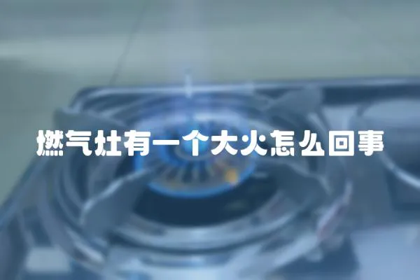 燃?xì)庠钣幸粋€(gè)大火怎么回事