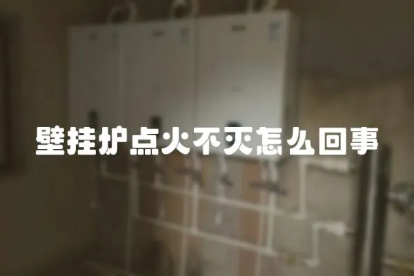 壁掛爐點火不滅怎么回事