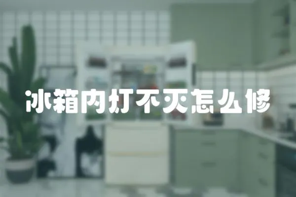 冰箱內燈不滅怎么修