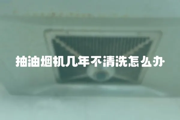 抽油煙機幾年不清洗怎么辦