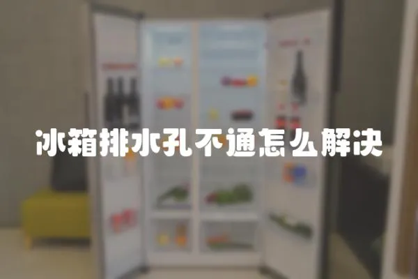 冰箱排水孔不通怎么解決