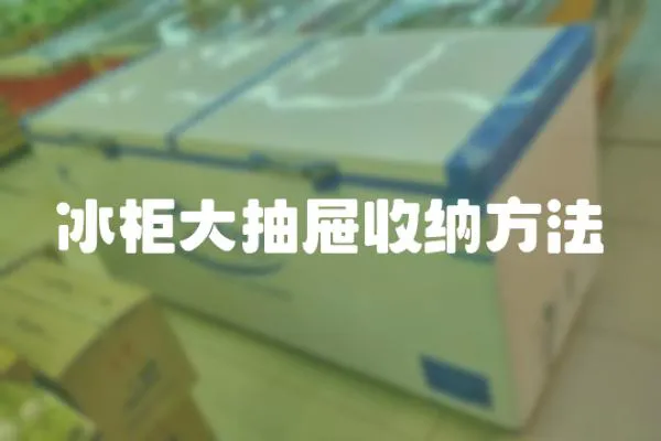 冰柜大抽屜收納方法