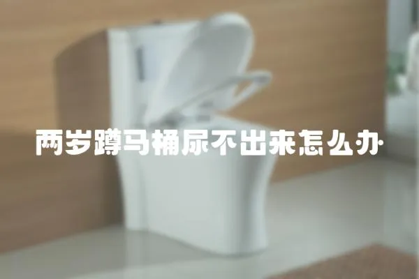 兩歲蹲馬桶尿不出來怎么辦