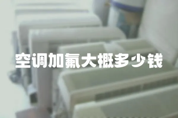空調(diào)加氟大概多少錢