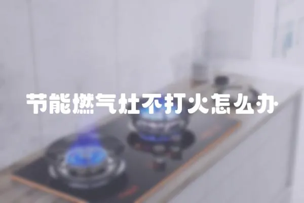 節(jié)能燃?xì)庠畈淮蚧鹪趺崔k