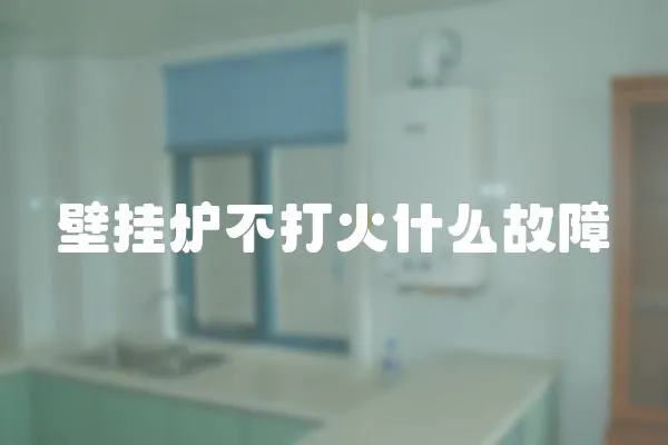 壁掛爐不打火什么故障