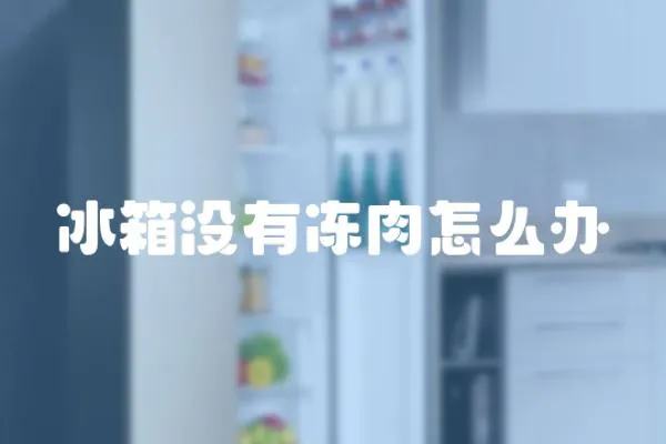 冰箱沒(méi)有凍肉怎么辦
