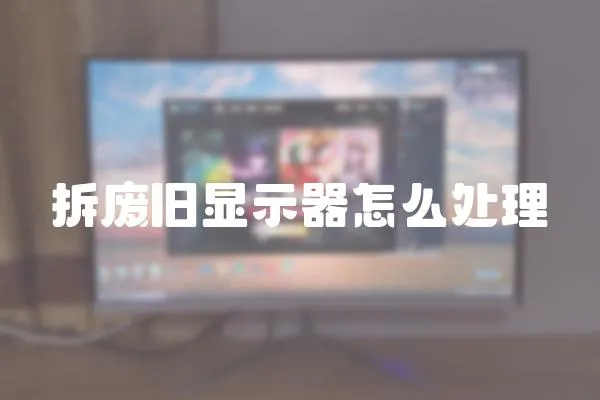 拆廢舊顯示器怎么處理