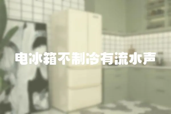 電冰箱不制冷有流水聲