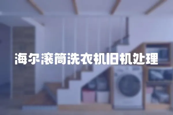 海爾滾筒洗衣機舊機處理