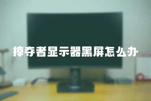 掠奪者顯示器黑屏怎么辦