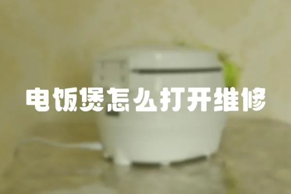電飯煲怎么打開維修