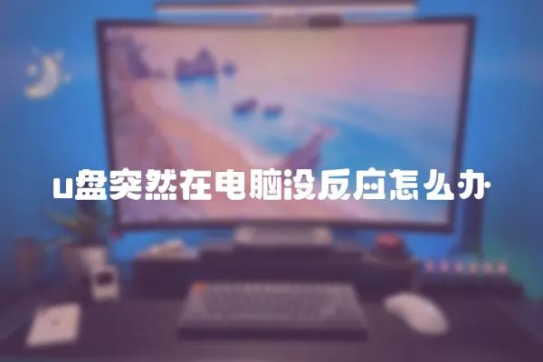 u盤突然在電腦沒反應怎么辦
