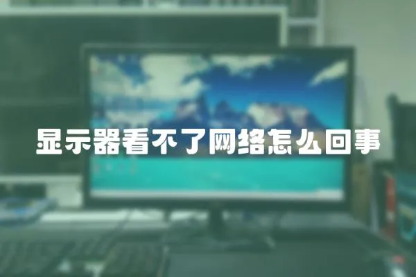 顯示器看不了網(wǎng)絡(luò)怎么回事