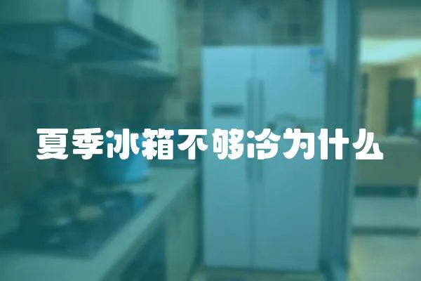 夏季冰箱不夠冷為什么