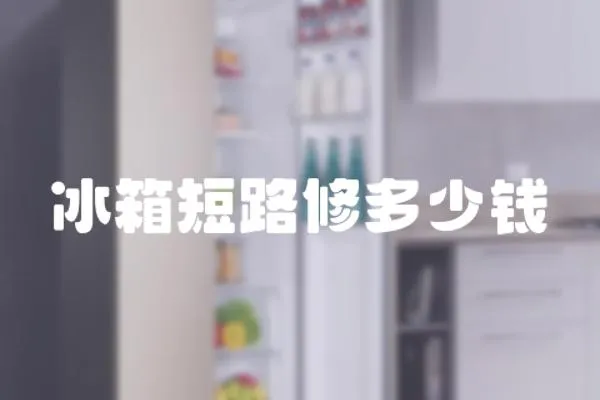 冰箱短路修多少錢