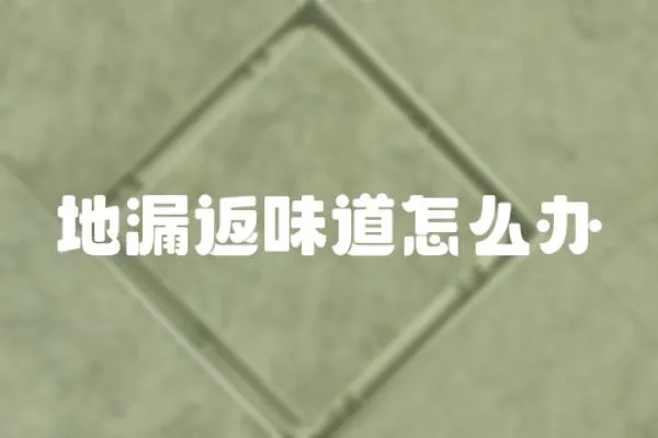 地漏返味道怎么辦