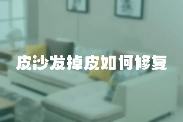 皮沙發掉皮如何修復