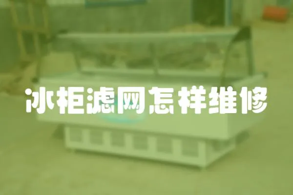 冰柜濾網怎樣維修