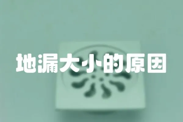地漏大小的原因