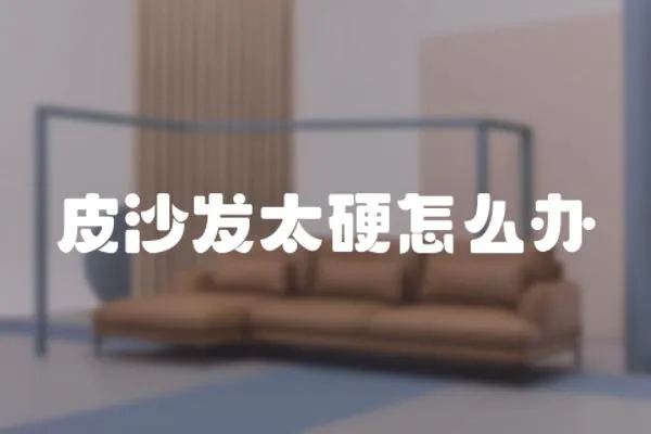 皮沙發(fā)太硬怎么辦
