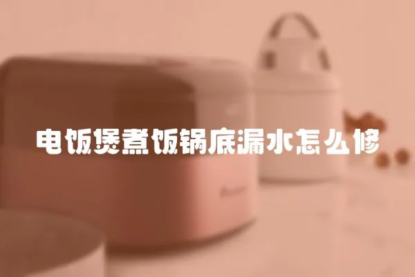 電飯煲煮飯鍋底漏水怎么修
