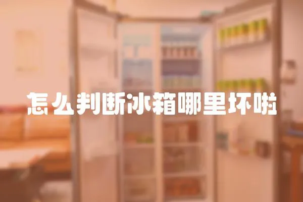 怎么判斷冰箱哪里壞啦