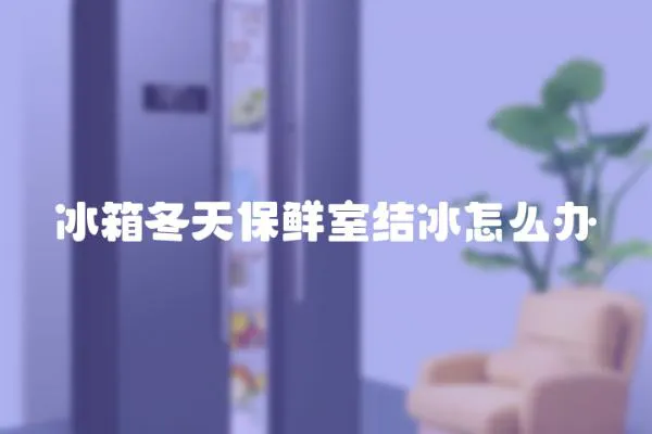 冰箱冬天保鮮室結冰怎么辦