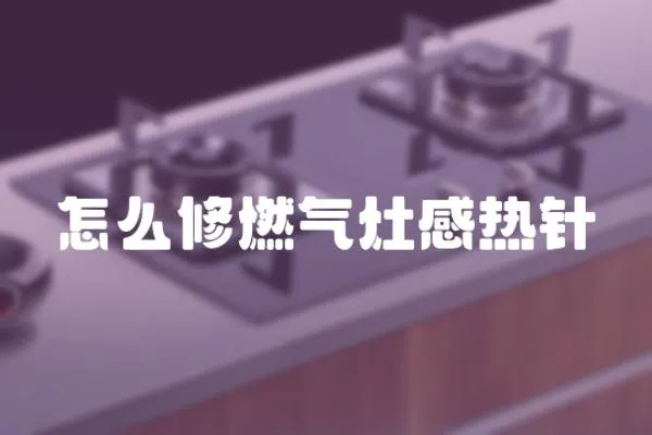 怎么修燃氣灶感熱針