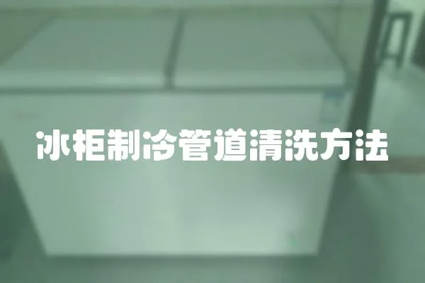 冰柜制冷管道清洗方法