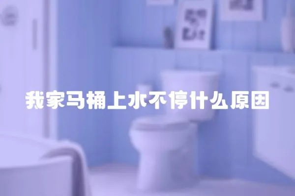 我家馬桶上水不停什么原因