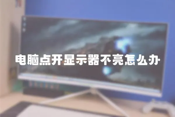 電腦點(diǎn)開顯示器不亮怎么辦