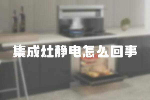 集成灶靜電怎么回事