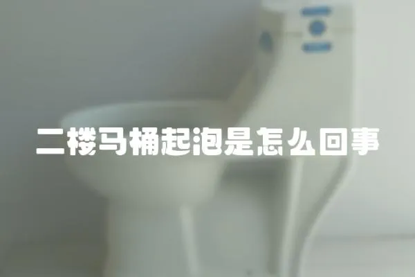 二樓馬桶起泡是怎么回事