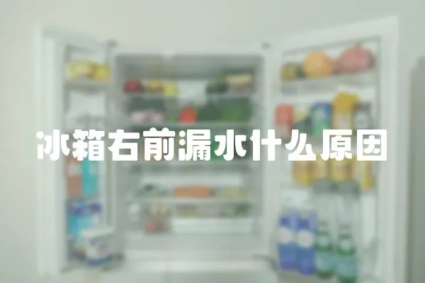 冰箱右前漏水什么原因
