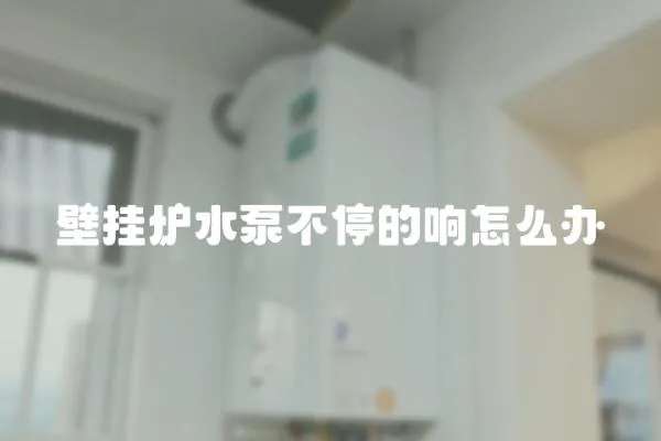 壁掛爐水泵不停的響怎么辦