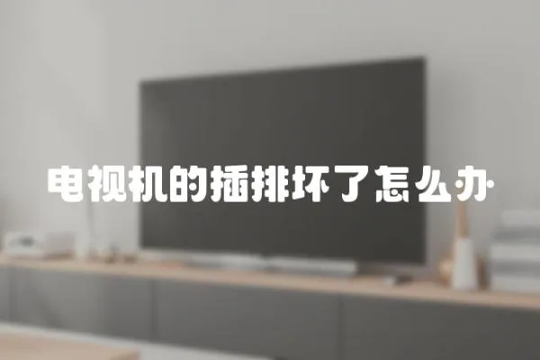 電視機的插排壞了怎么辦