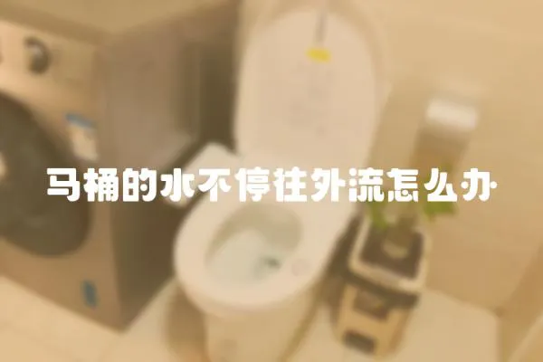 馬桶的水不停往外流怎么辦