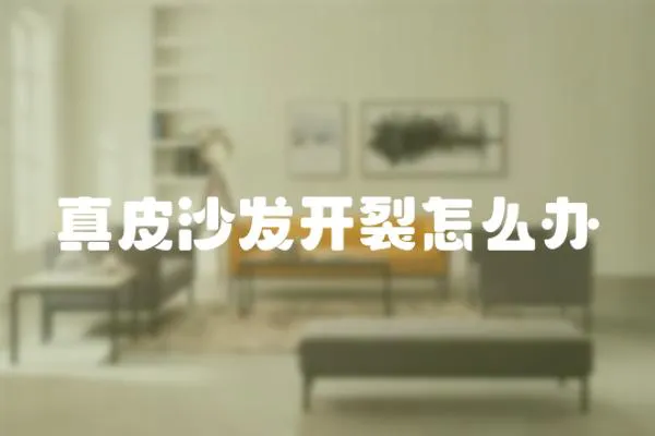 真皮沙發開裂怎么辦