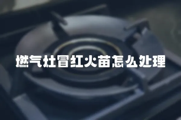 燃氣灶冒紅火苗怎么處理