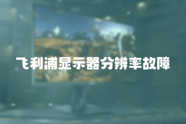 飛利浦顯示器分辨率故障