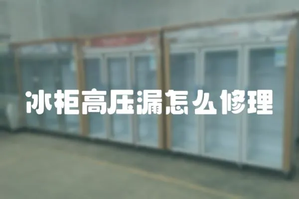 冰柜高壓漏怎么修理