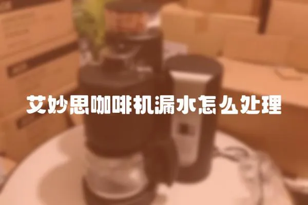 艾妙思咖啡機漏水怎么處理