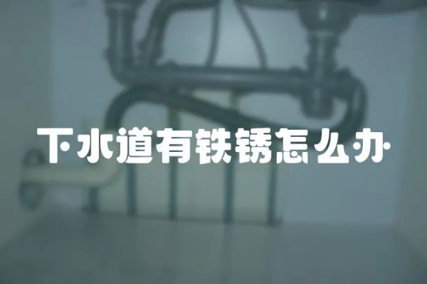 下水道有鐵銹怎么辦