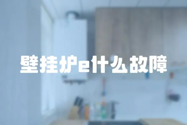 壁掛爐e什么故障